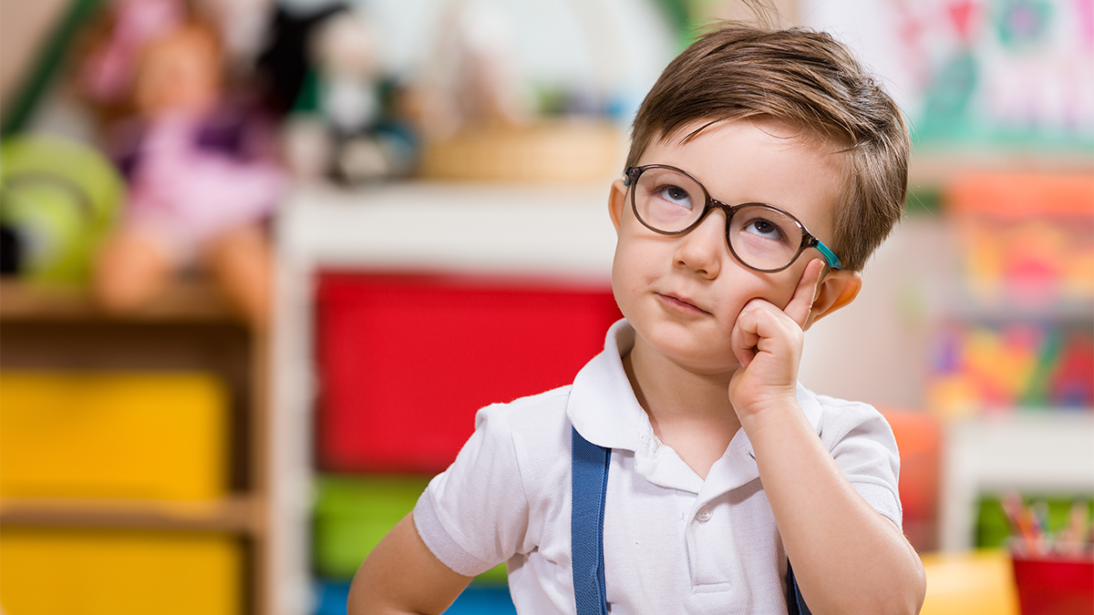 Kids cheap wearing eyeglasses